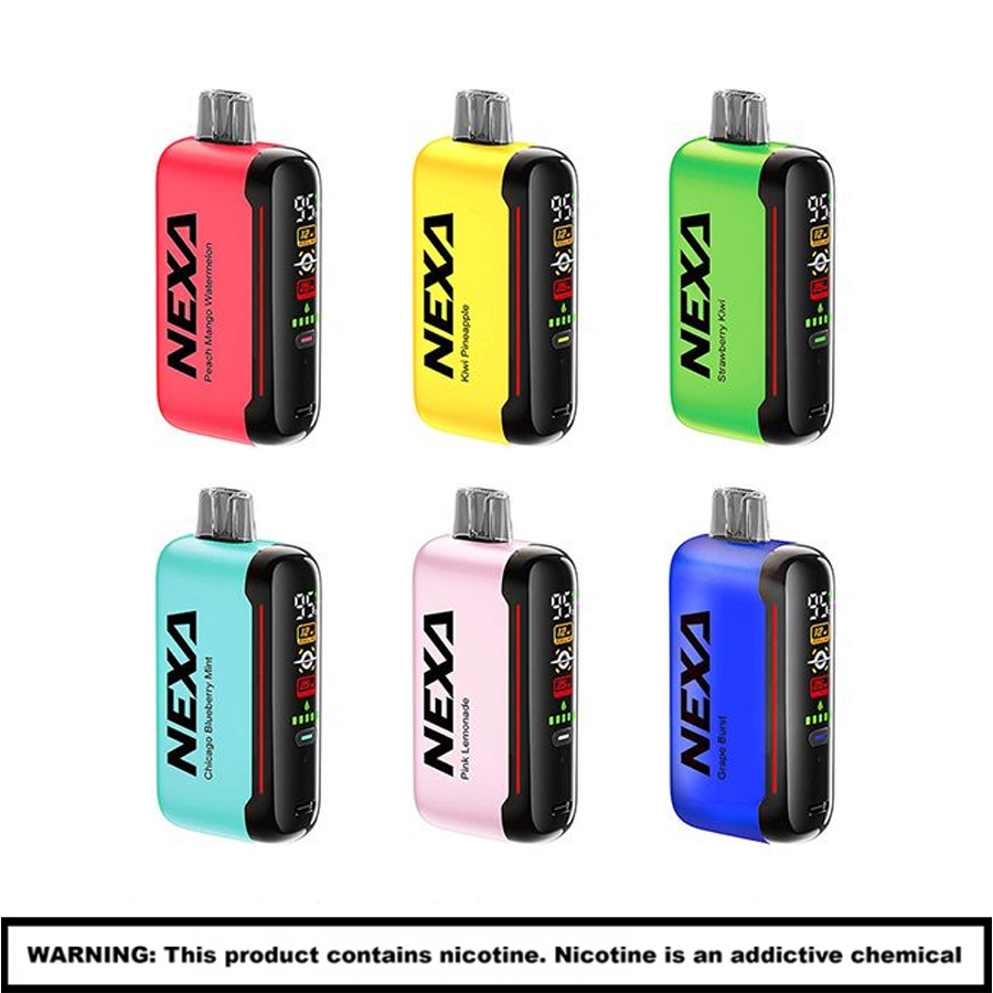 Nexa 20K Rechargable Disposables | 5% Nicotine | 20000 Puffs | 5 Count Display product image