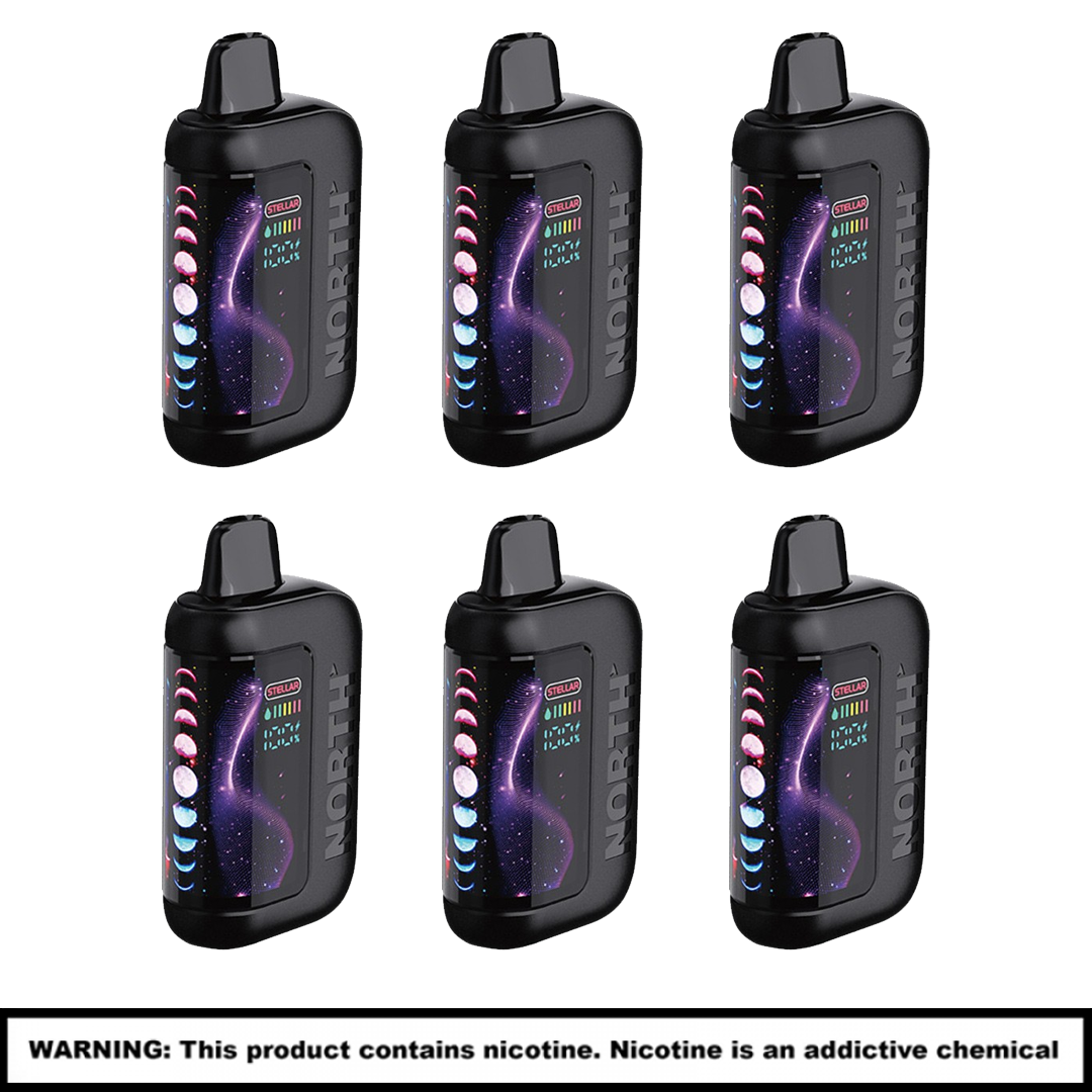 North Steller Dark Moon Edition Disposables | 5% Nicotine | 40000 Puffs | 5 Count Display product image