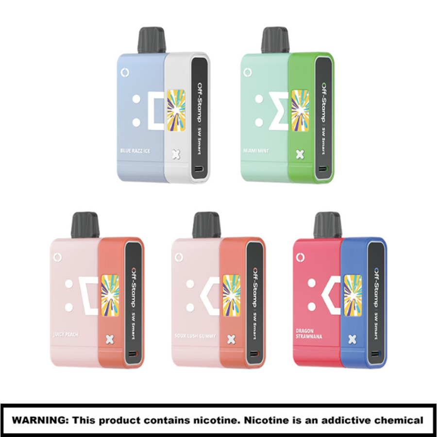 Off-Stamp by Lost Mary Disposable Smart Kit With Screen | SW16000 | 5 Count Display product image