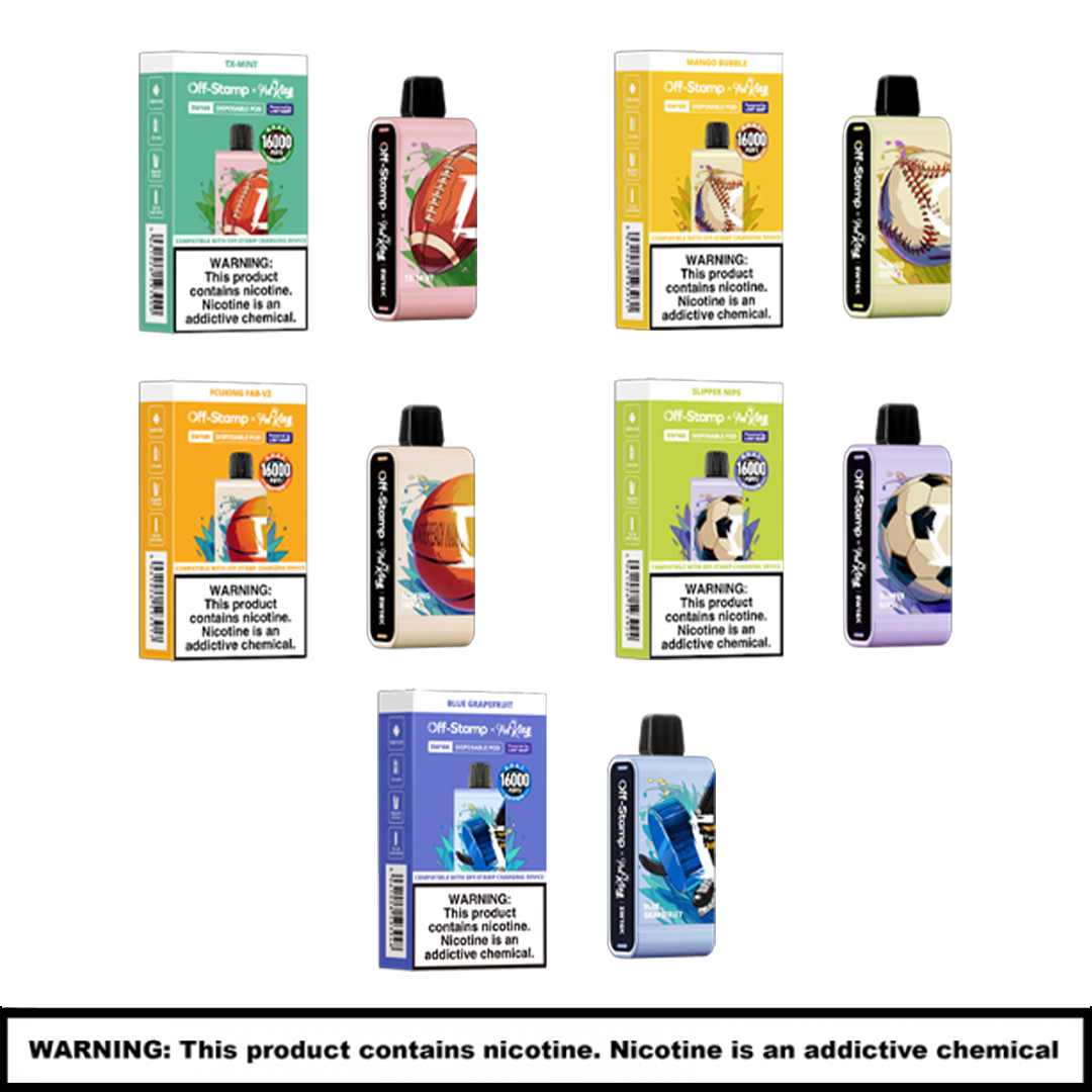 Off Stamp X Podking SW16K G.O.A.T Edition Disposables | 5% Nicotine | 16000 Puffs | 5 Count Display product image