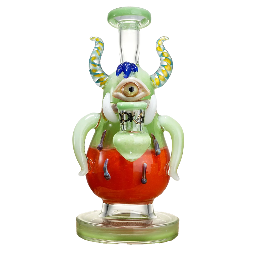 LOOKAH One Eyed Big Bellied Waterpipe (WPC1205) | 8 inches | Assorted Colors product image