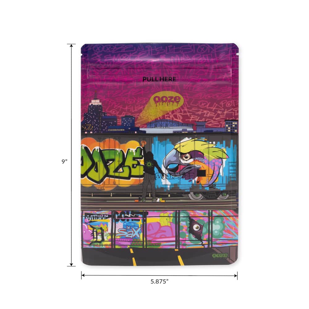 Ooze Designer Series Smell Proof Mylar Bags | 1oz | 10 Pack | Assorted Designs - image 1 of 2