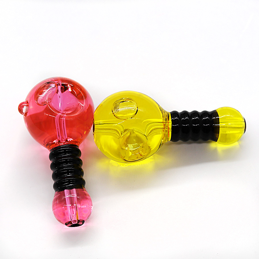 Apex Long Neck Glycerine Filled Bulb Handpipe (HPD-1142) | 6 inch | Assorted Colors product image