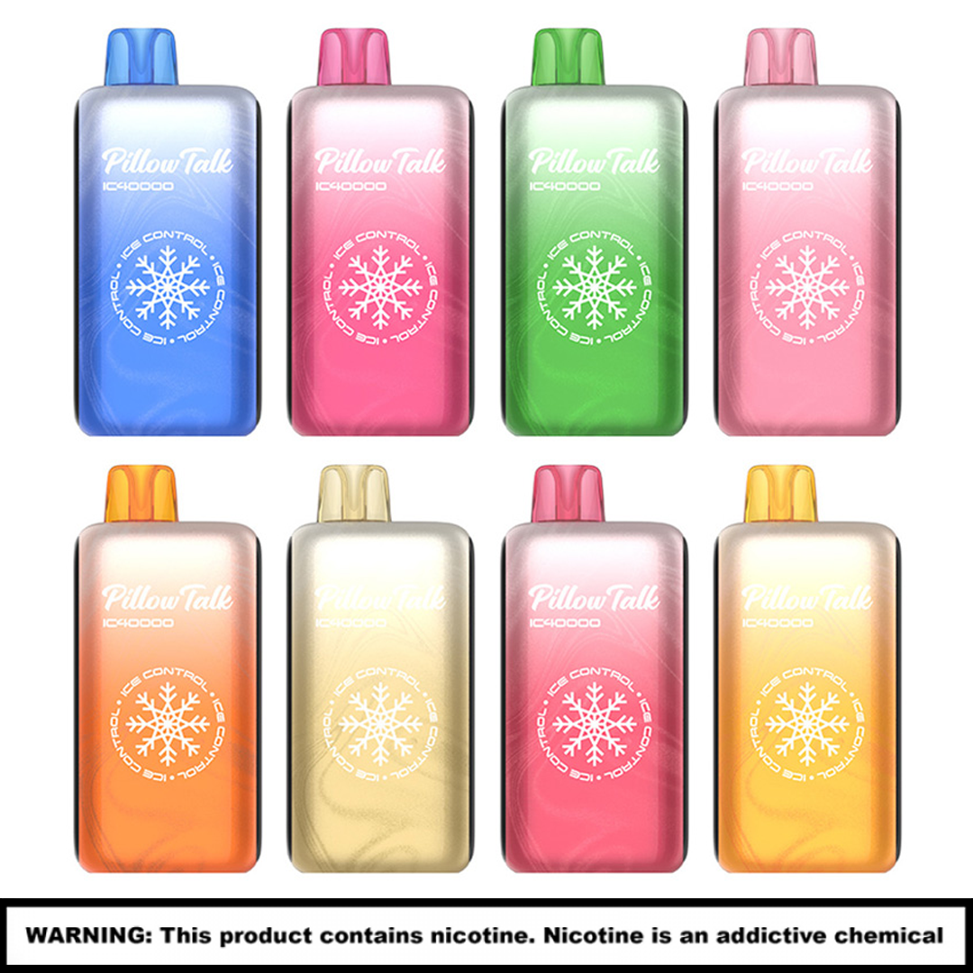 Pillow Talk Ice Control Crystal Edition Disposables | 5% Nicotine | 40000 Puffs | 5 Count Display product image