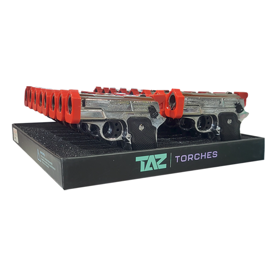 TAZ Pistol Torch With Lighters (TT-52) | 16 Count Display product image
