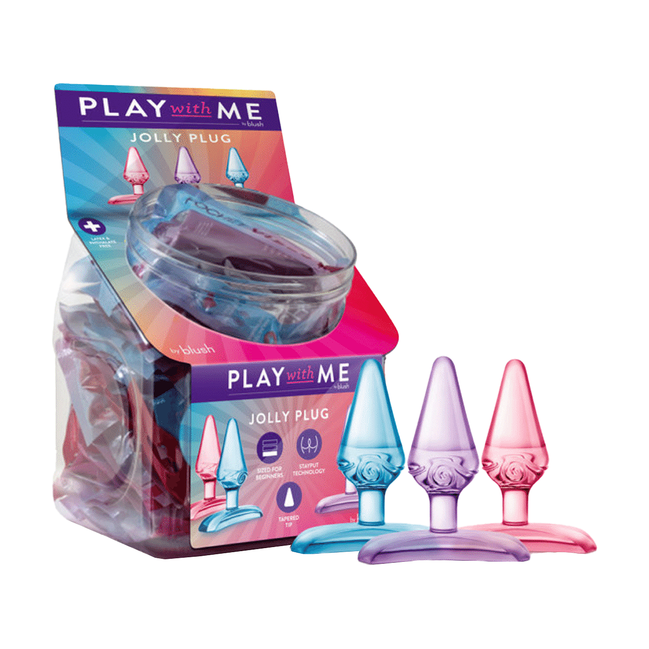 BLUSH Jolly Plug Fishbowl Jar | 24 Count  product image
