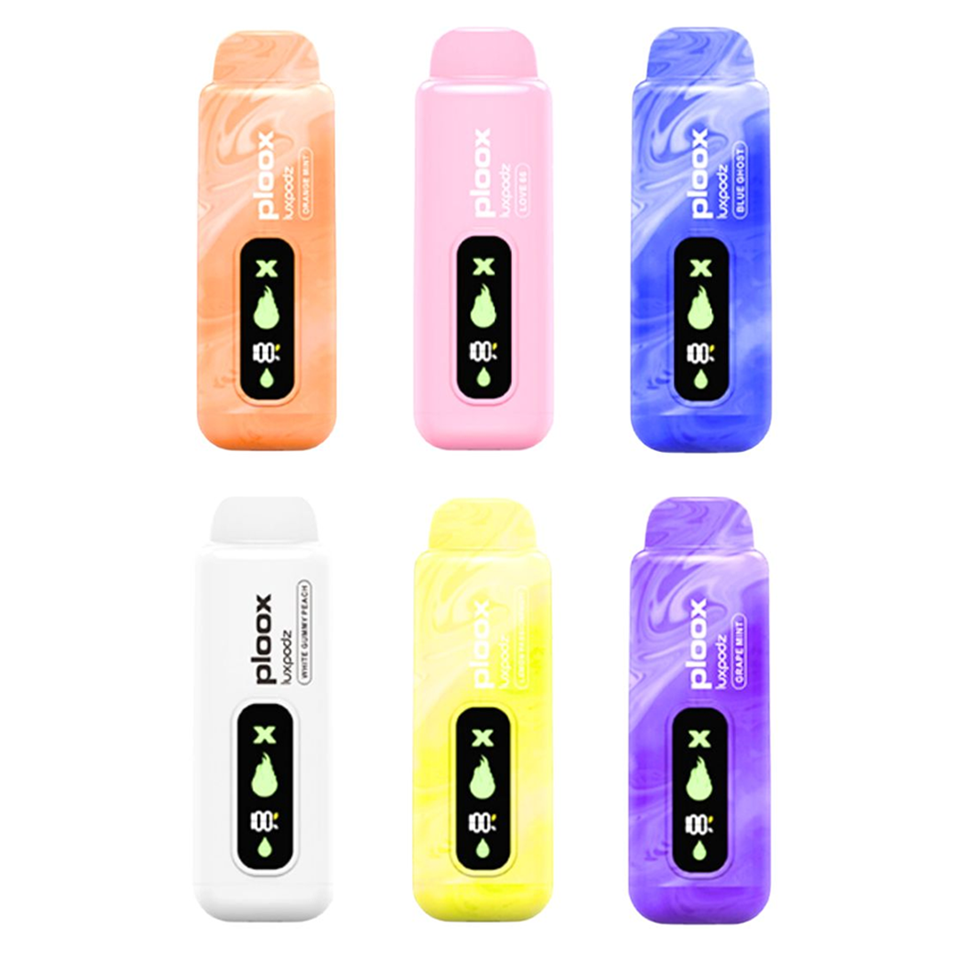 Ploox X Portable Hookah Disposables | 0mg | 15000 Puffs | 5 Count Display product image