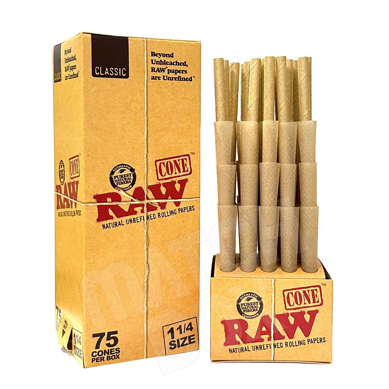 RAW Classic Cones | 1 1/4 | 75 Count Display  product image