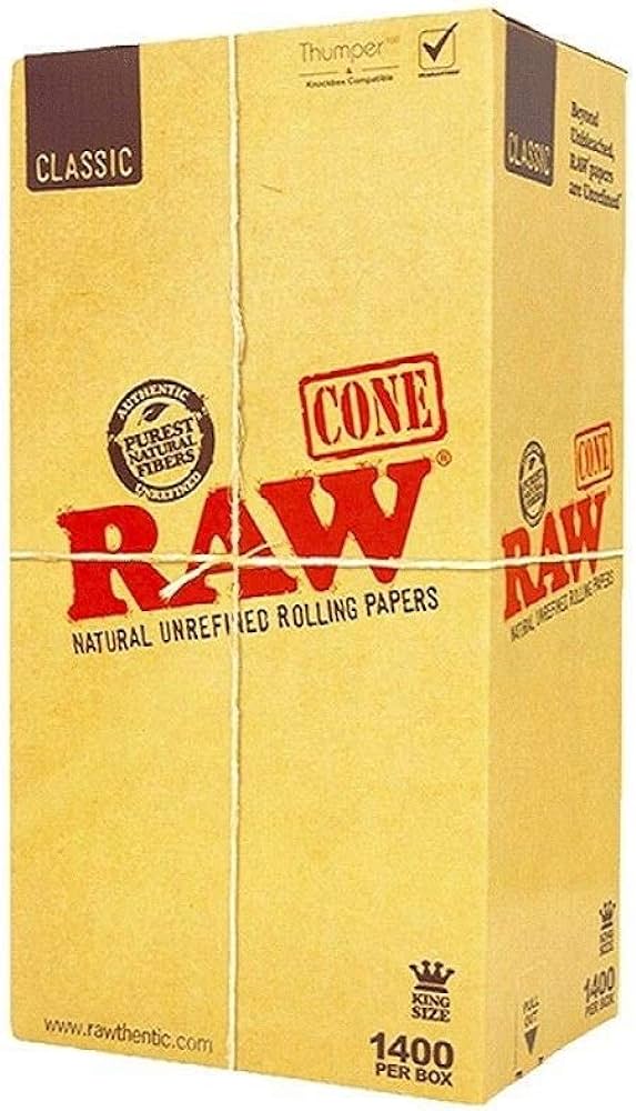 RAW Classic Bulk Cones| King Size | 1400 Count Display product image