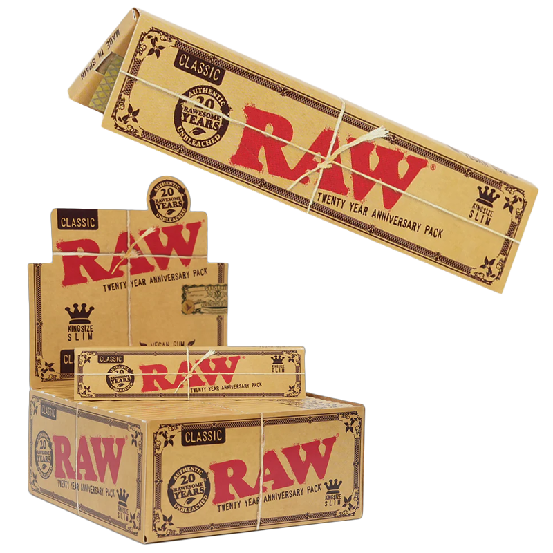 RAW Classic Twenty Year Anniversary Pack | King Size Slim | 50 Count Display product image