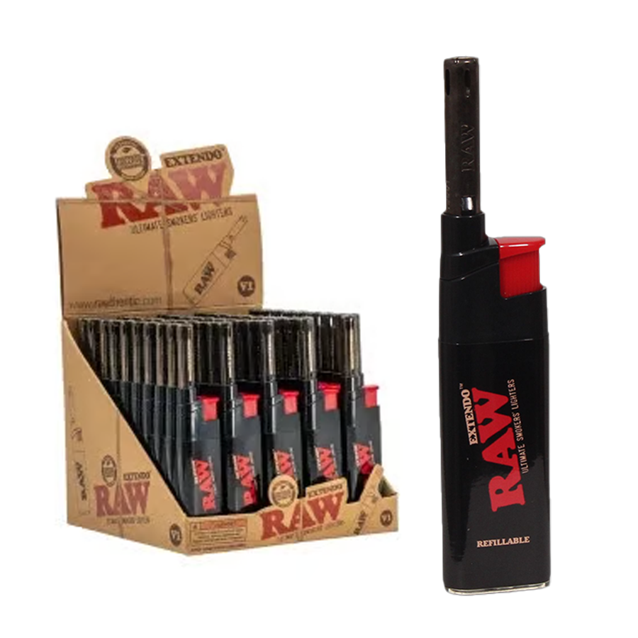 RAW Extendo Lighter | Black | 50 Count Display product image