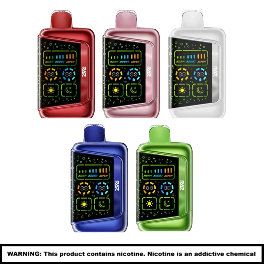 RAZ RX Dew Edition Rechargable Disposables | 5% Nicotine | 50000 Puffs | 5 Count Display product image