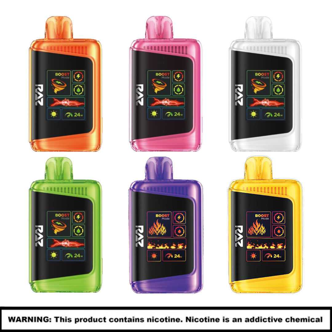 RAZ LTX Rechargable Disposables | 5% Nicotine | 25000 Puffs | 5 Count Display product image