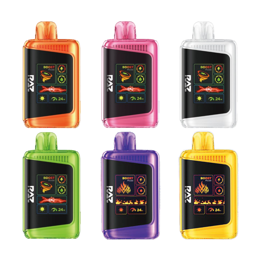 RAZ LTX Rechargable Disposables | ZERO Nicotine | 25000 Puffs | 5 Count Display product image