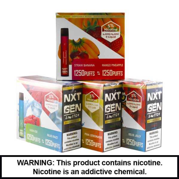 NextGen Switch Disposable | 2500 Puffs | 5% Nicotine | 10 Count Display product image