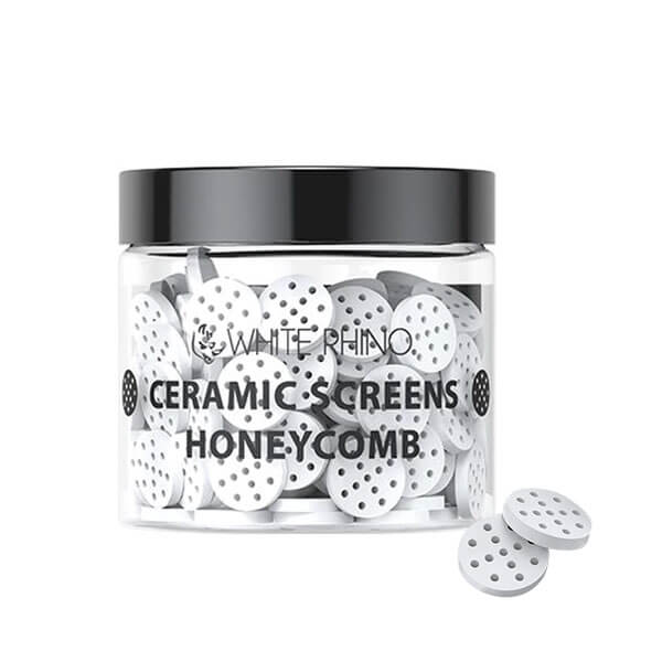 White Rhino Ceramic Honeycomb Screen | 200 Count Jar product image