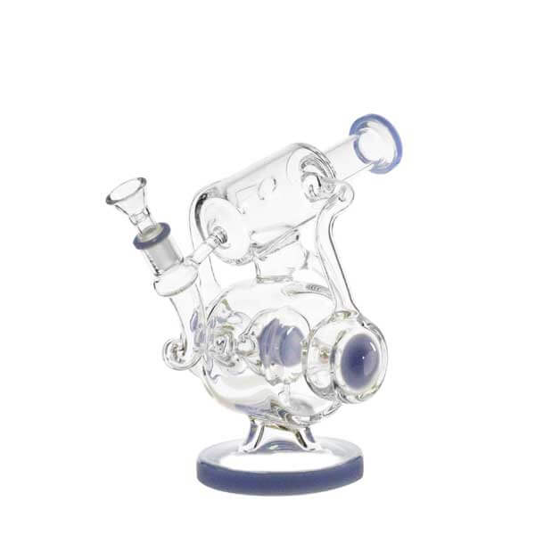 Telescope Side Handle Recycler Waterpipe (ES94050) | 10 inch | Assorted Colors product image