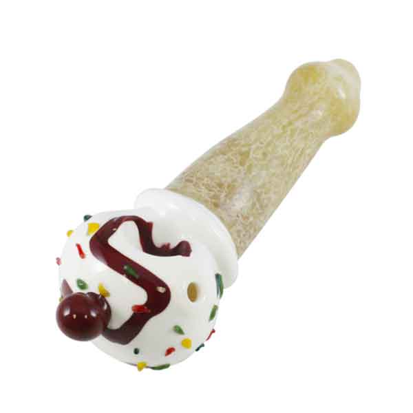 Cone with Cherry Handpipe | 5 inch (SB-18) product image