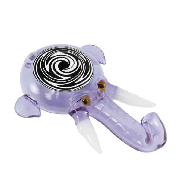 Elephant Trunk with Teeth Handpipe | Clear | 5 inch (SB-32/2446) product image