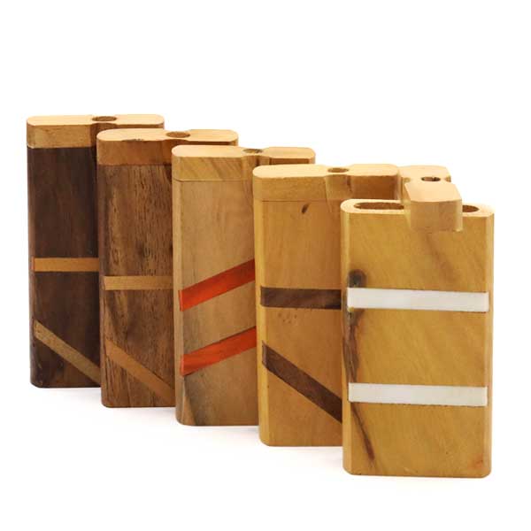 Carved Designs Wooden Dugout | 4 inches | Large product image