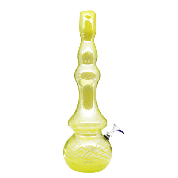 Soft Glass Bubble Waterpipe | 18 inch | Assorted Colors (#4311) product image