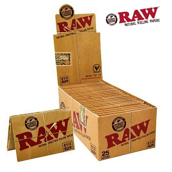 RAW Classic Rolling Papers | 1 1/2 | 25 Count Display product image