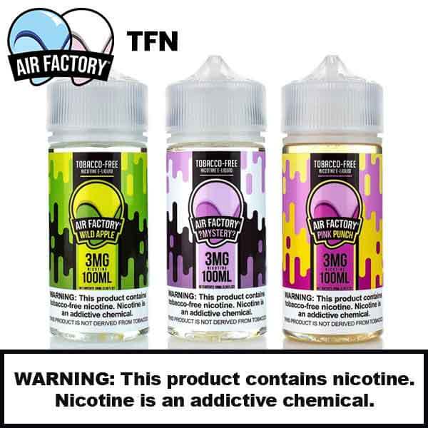 Air Factory Synthetic Nicotine E-Liquid 100ml product image