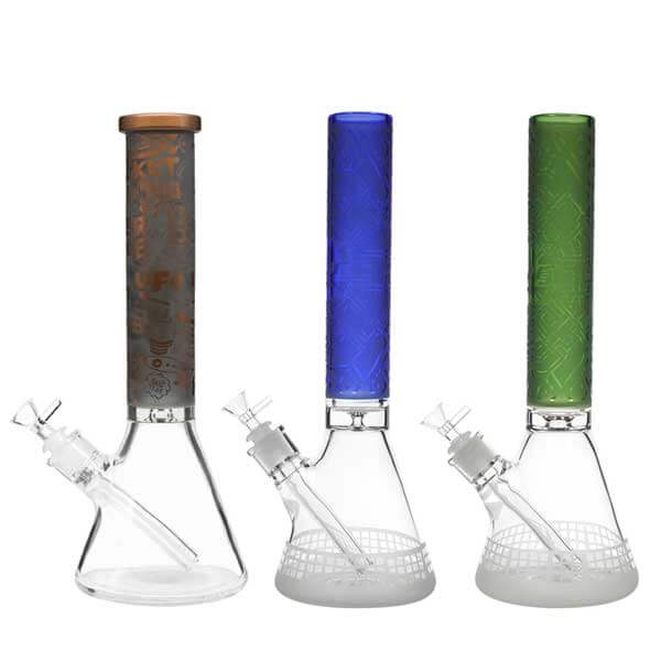 A-Leaf Beaker Waterpipe | 14 inch | Assorted Colors product image