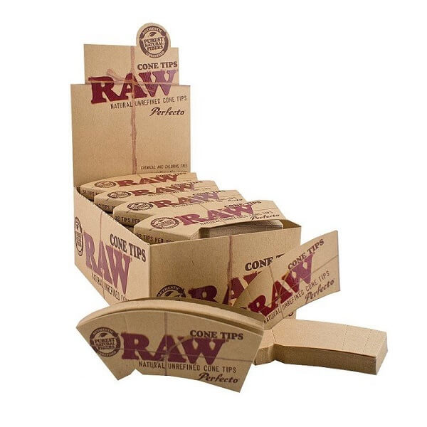 RAW Natural Perfecto Cone Tips | 32 Tips Per Pack | 24 Count Display - image 2 of 2