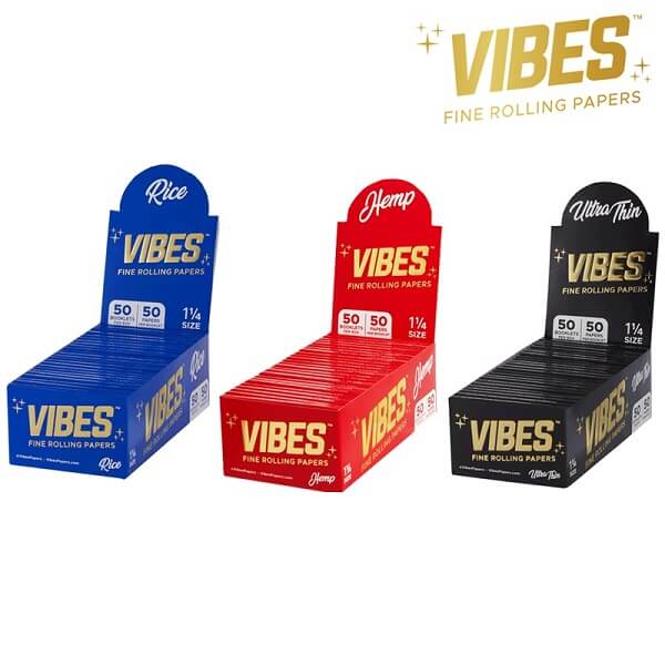Vibes Fine Rolling Paper | 1 1/4 | 50 Pack product image