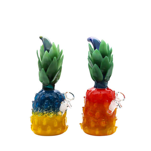 Pineapple Exotic Full Glass Waterpipe | 12 inch | Assorted Colors product image