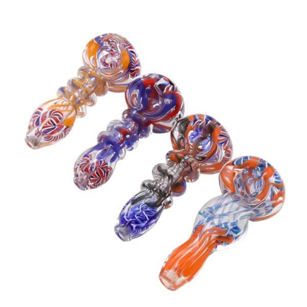 Polka Swirl Heavy Handpipe | 3.5 inch | Assorted Colors product image