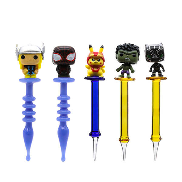 Character Glass Dabber (GD-74) | 5 inch | Assorted Colors product image