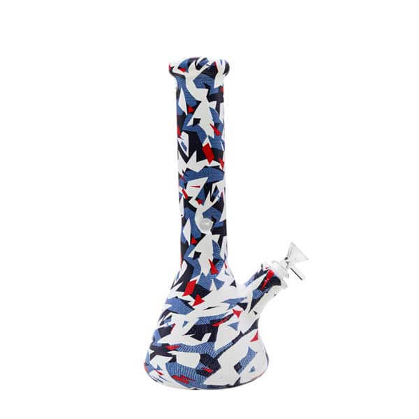 Water Print Glass Beaker Shattered Mirror | 14 inch product image