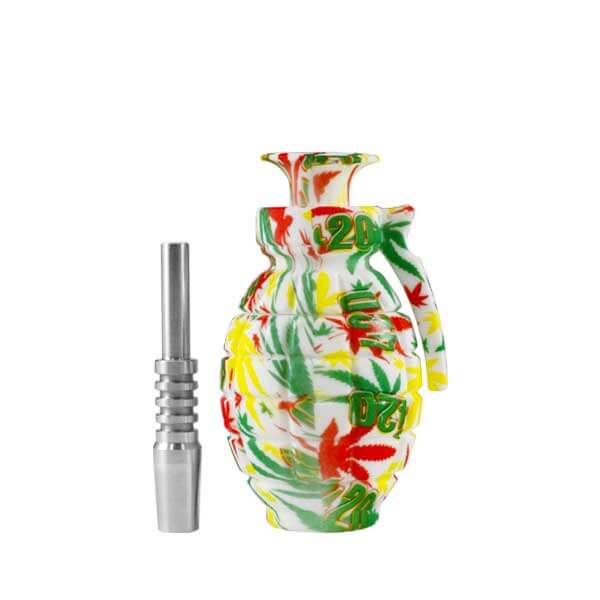 Silicone Leaf 420 Grenade Nectar Collector | 14mm product image