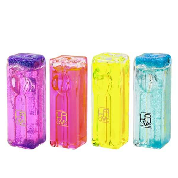 Krave Freezable Gel Square Handpipe | 3 inch | Assorted Colors product image