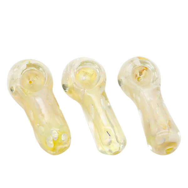 Heavy Khaki Colors Mix Bubbles Handpipe | 3.5 inch product image