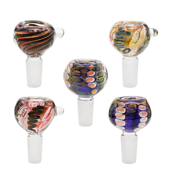 Gold Fumed Bowl | 14mm | Male | Assorted Colors product image