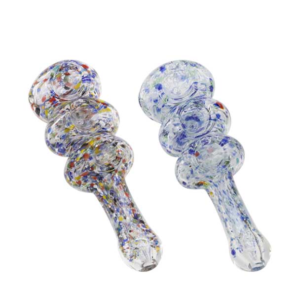 Three Bowl Heavy Handpipe | 6 inch | Assorted Colors product image