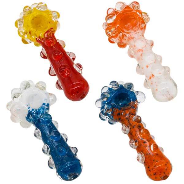 Pineapple Dot Heavy Handpipe | 5 inch | Assorted Colors product image