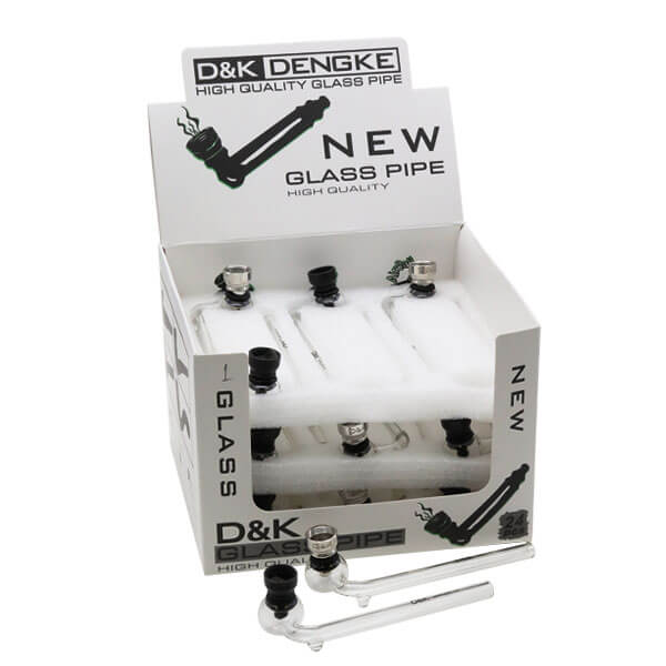 D&K Glass Tube with Side Bowl | 5.5 inch | 18 Count Display product image