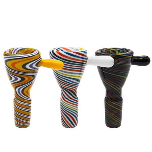Swirl Full Color with Handle Bowl | 14mm | Male product image