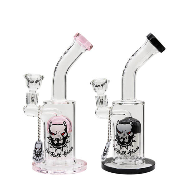 Pitbull Bent Neck with 12 Tree Arm Perc Waterpipe (10-325) | 12 inch | Assorted Colors product image