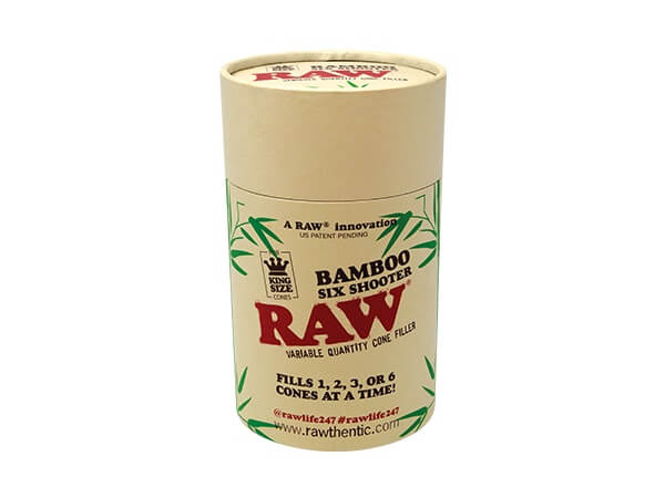 Raw Six Shooter Bamboo Variable Quantity Cone Filler | King Size product image