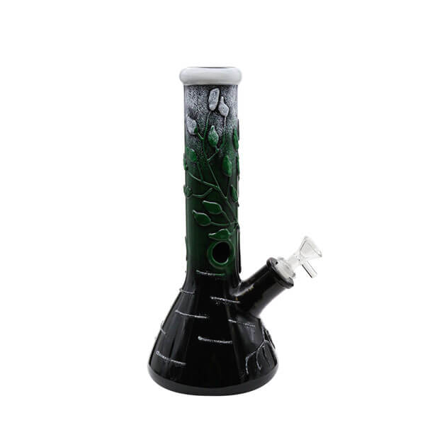 Dark Tree of Life Glow in the Dark Waterpipe | 13 inch product image