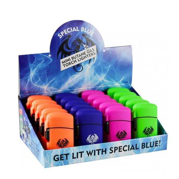 Special Blue Classic Rubber Lighter (LT-104M) | 20 Count Display product image