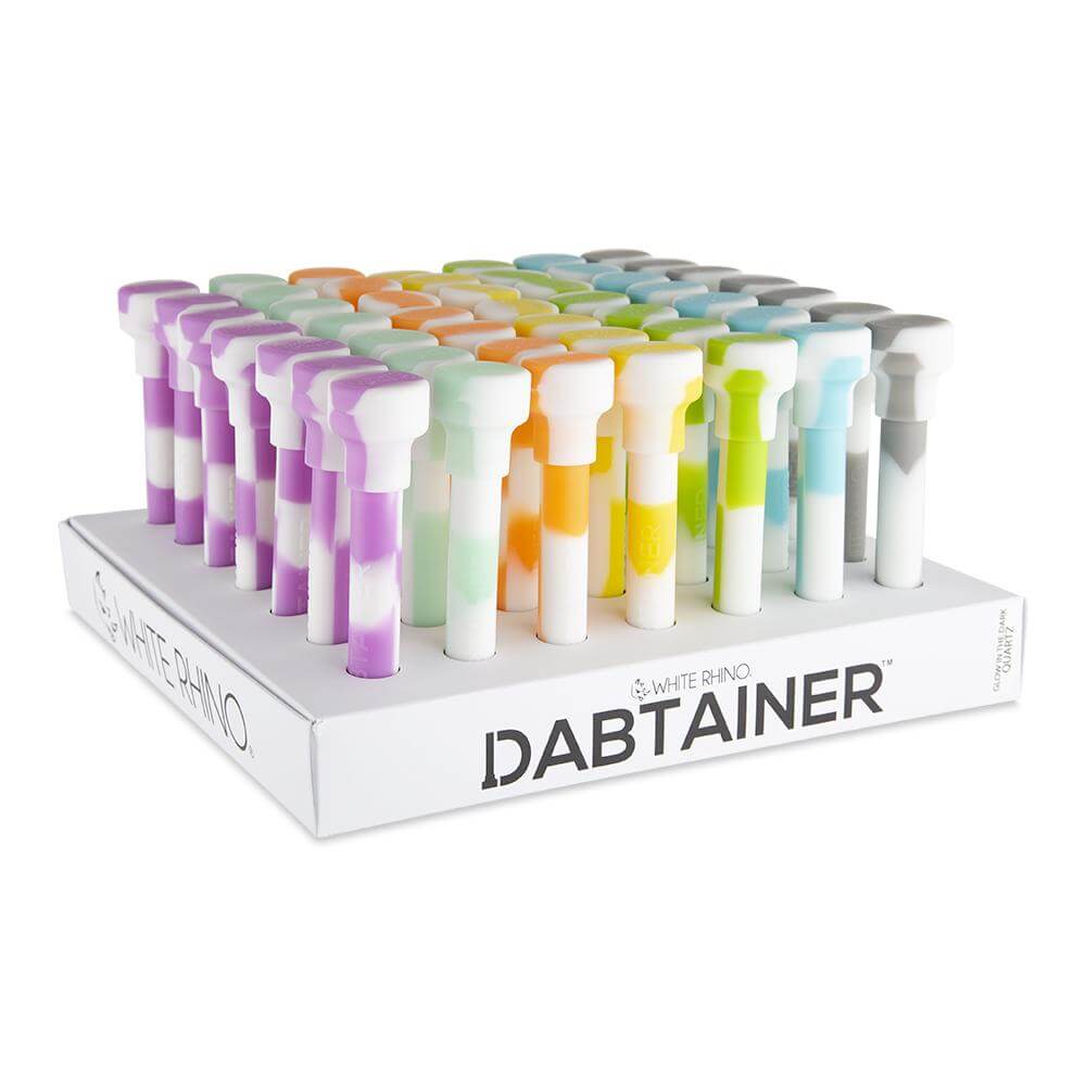 White Rhino Dabtainer | Glow In The Dark | 49 Count Display product image