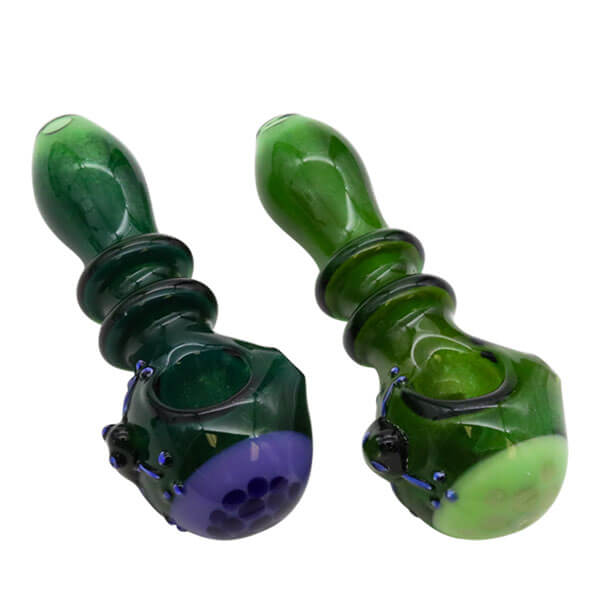 Front Honeycomb Ball Handpipe | 5 inch | Assorted Colors product image