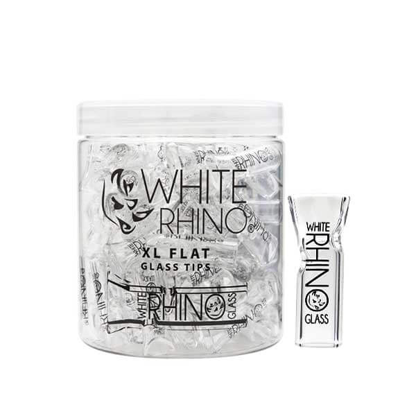 White Rhino Glass XL Tips | Flat | 80 Count Display product image