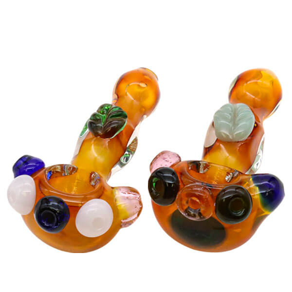 Top Leaf Gold Fume Heavy Handpipe | 5 inch product image